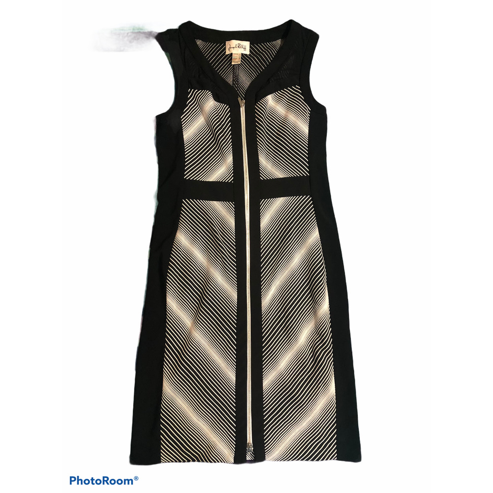 Joseph Ribkoff Dress Black Sleeveless Sheath Sz 12